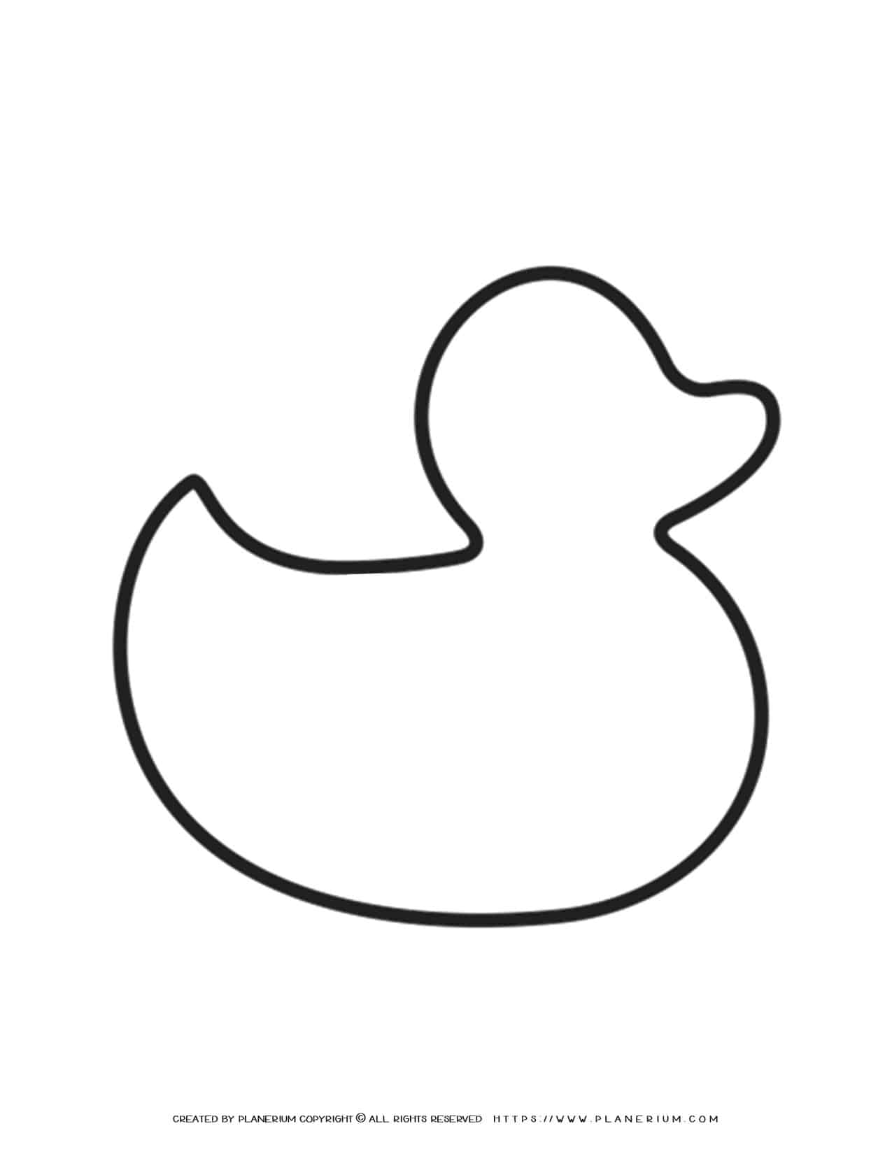 Paper Duck Template Printable
