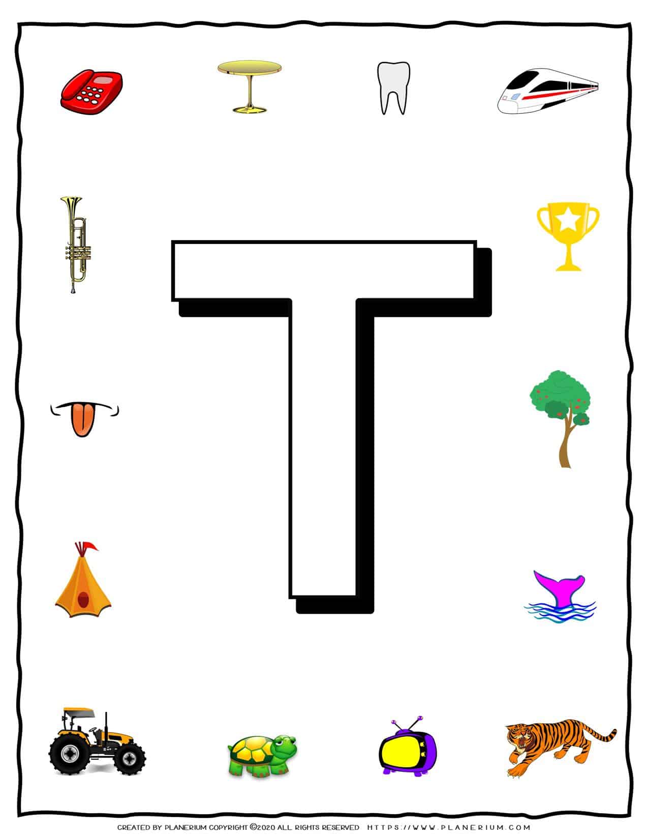 Objects That Start With Letter T