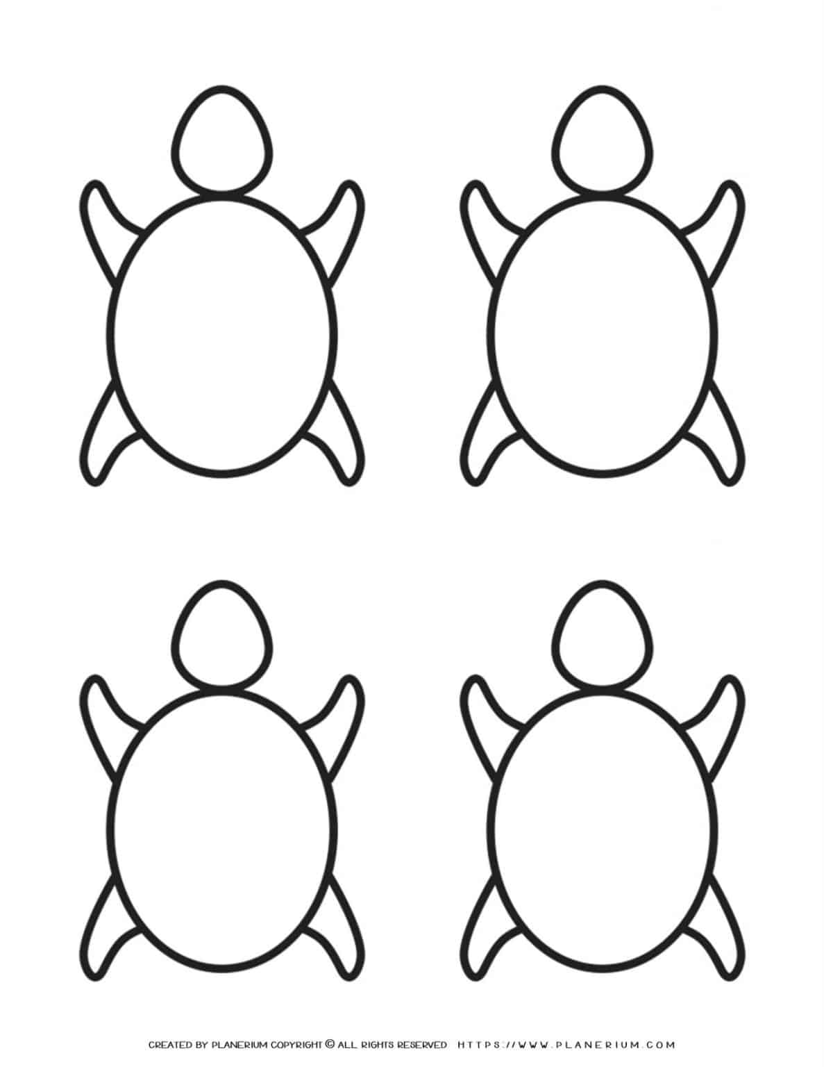 Four Turtles Template Planerium