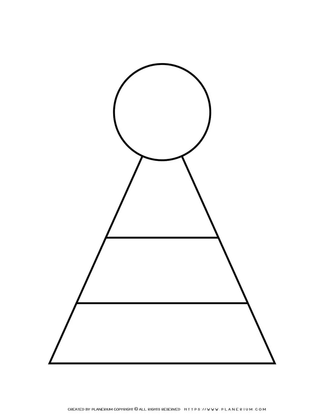 Graphic Organizer - Triangle Chart | Planerium