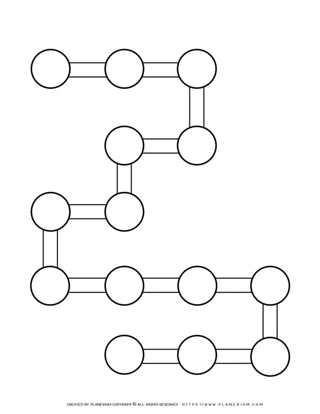 Sequence Chart Template - Four Squares on a Square