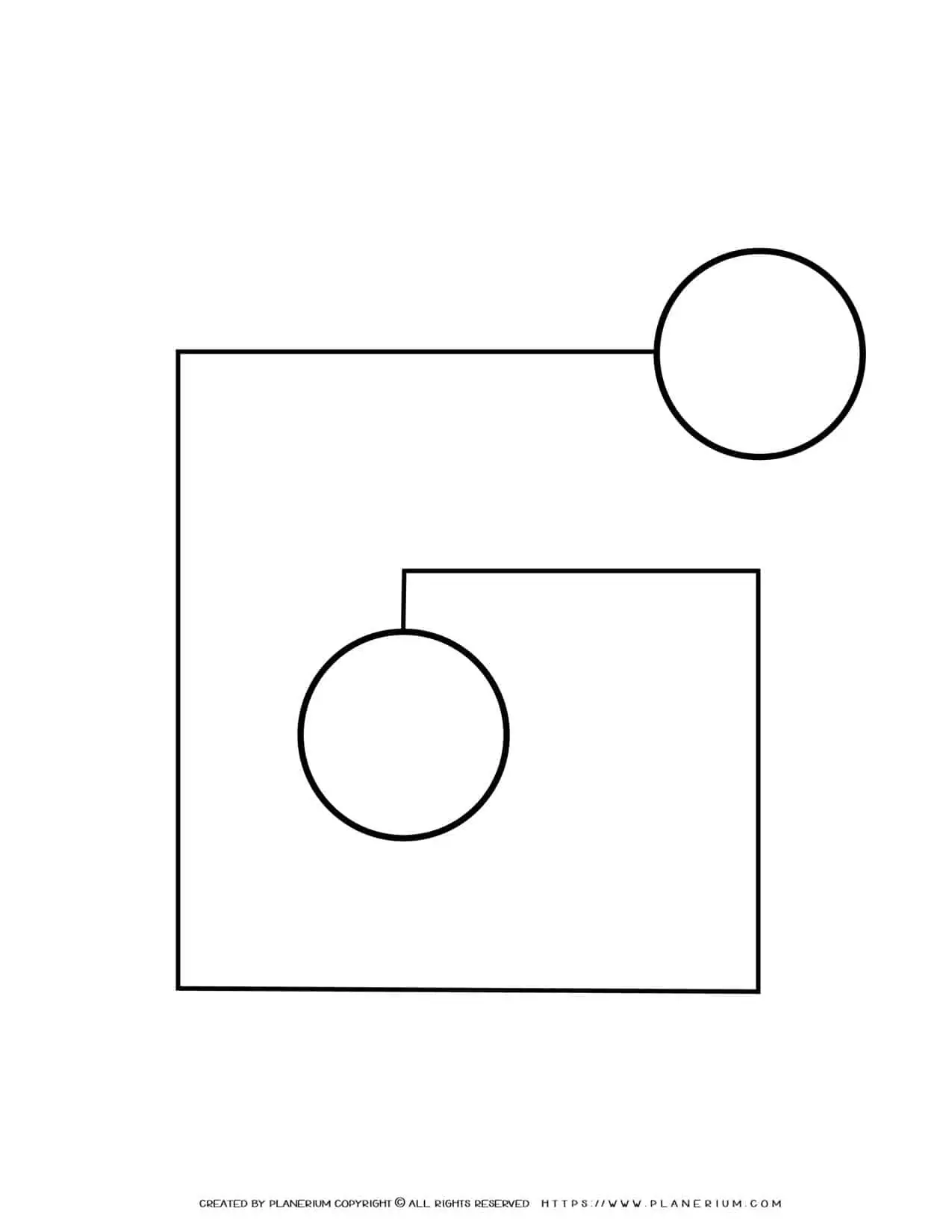 Sequence Chart Template - Two Circles on a Spiral Shape | Planerium