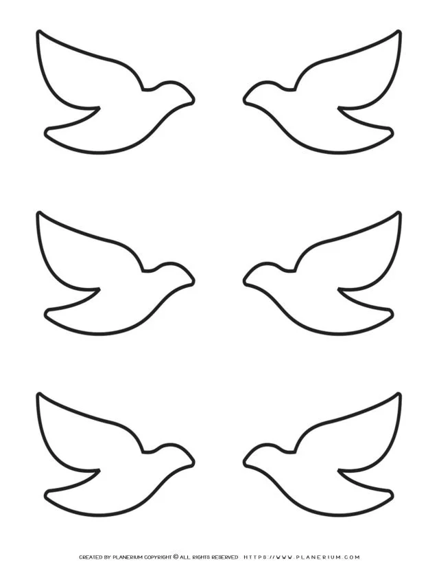 printable bird outline template