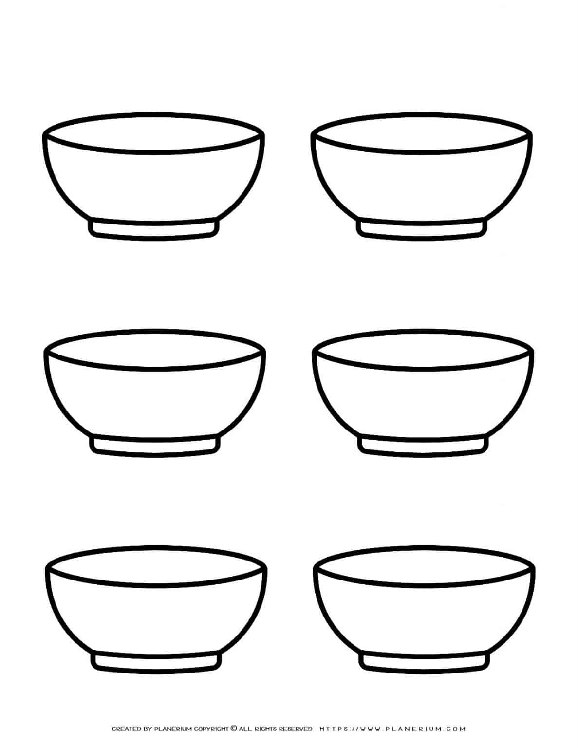 Six Bowls Template Planerium