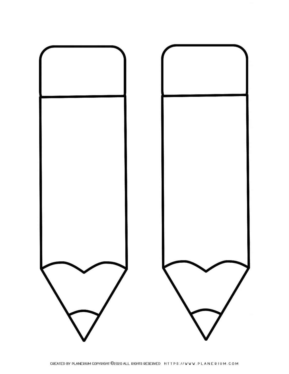 Two Pencils Template Planerium