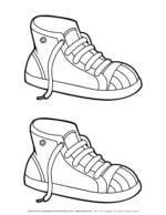 Shoe Coloring Page | Planerium