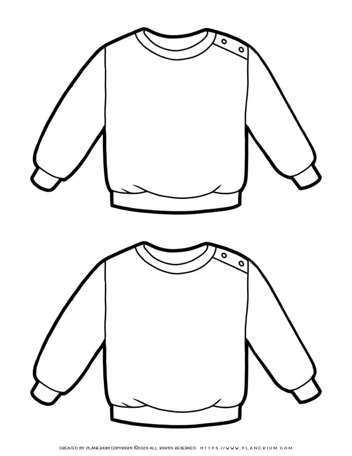 Clothes Template - Two Sweaters | Planerium