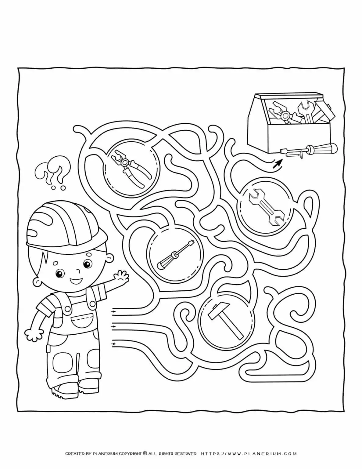 Professions Game - Maze Handyman | Planerium