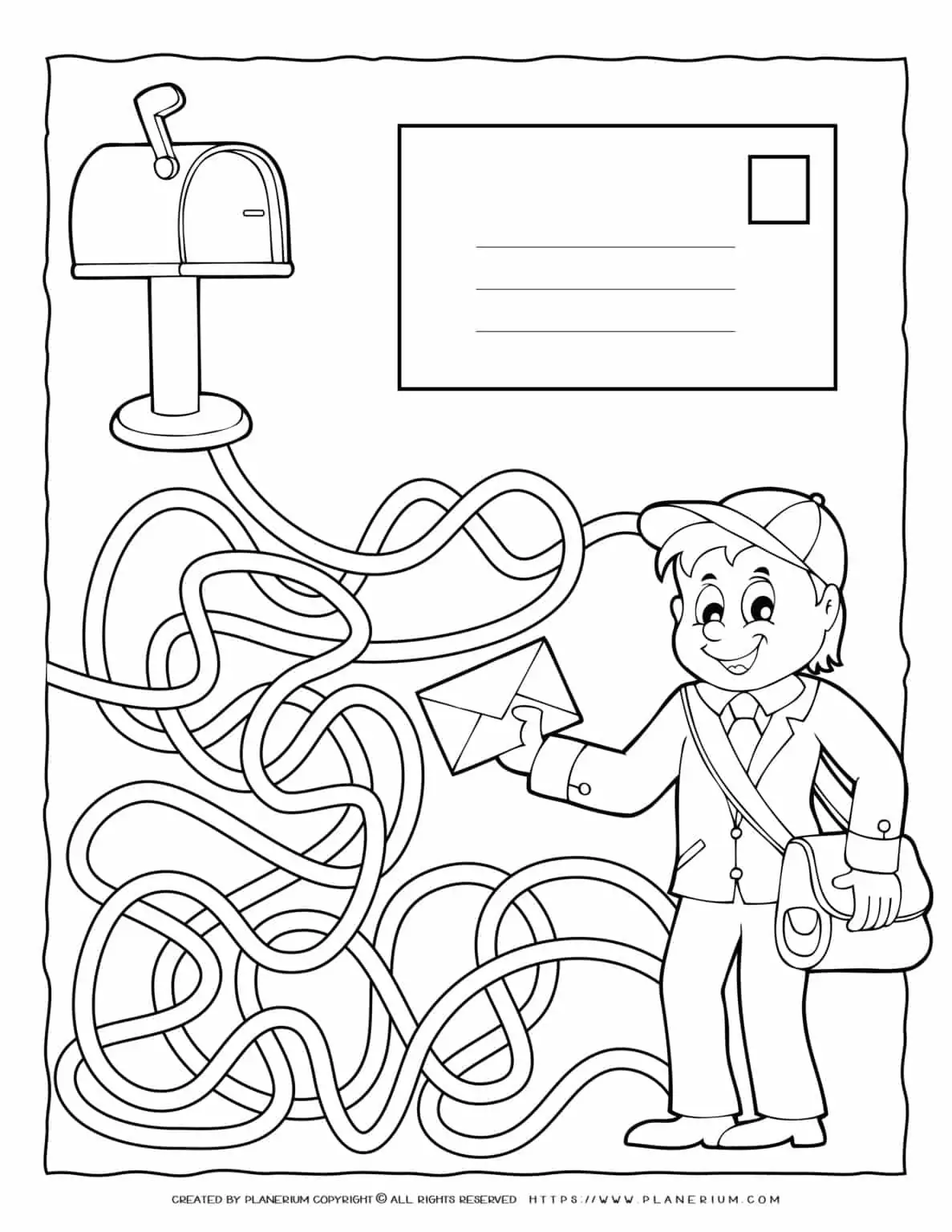 Professions Game - Maze Postman | Planerium