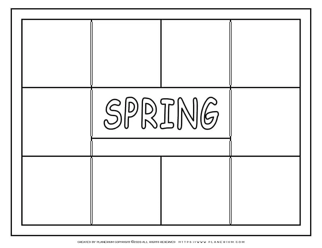 Scavenger Hunt Template for Spring | Planerium
