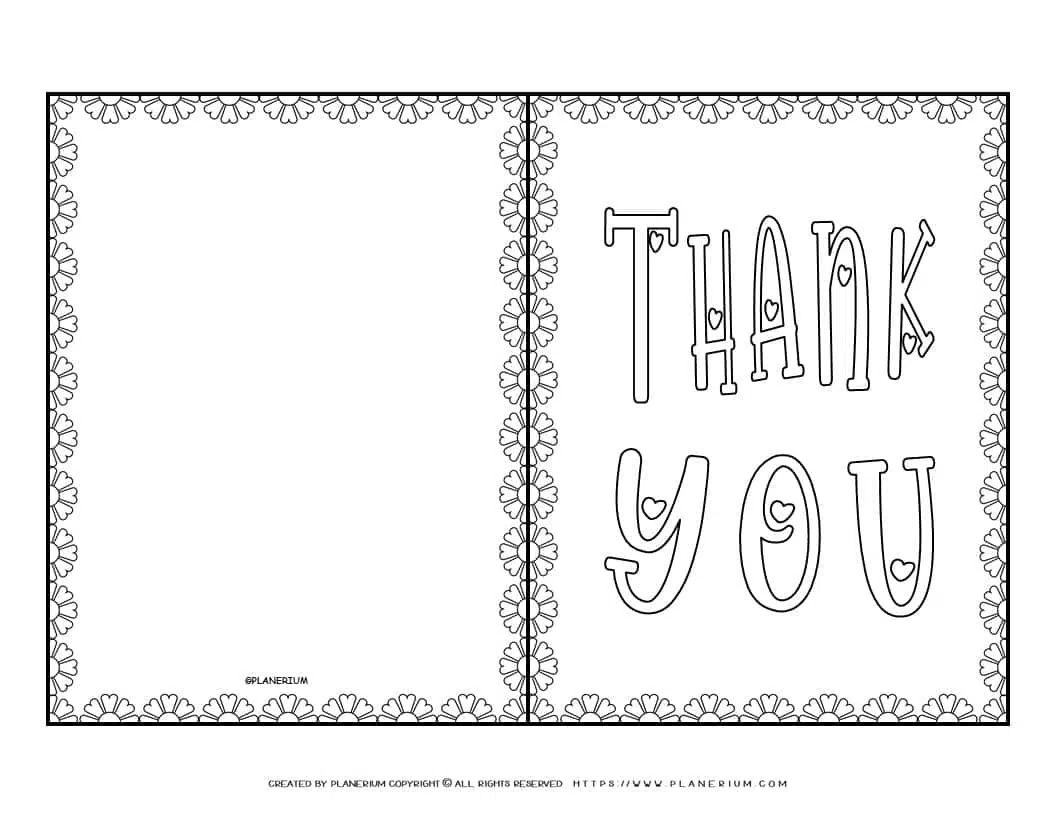 free printable thank you cards black and white