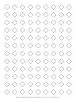 Coloring Page - Hundred and Eight Slanted Squares Grid | Planerium