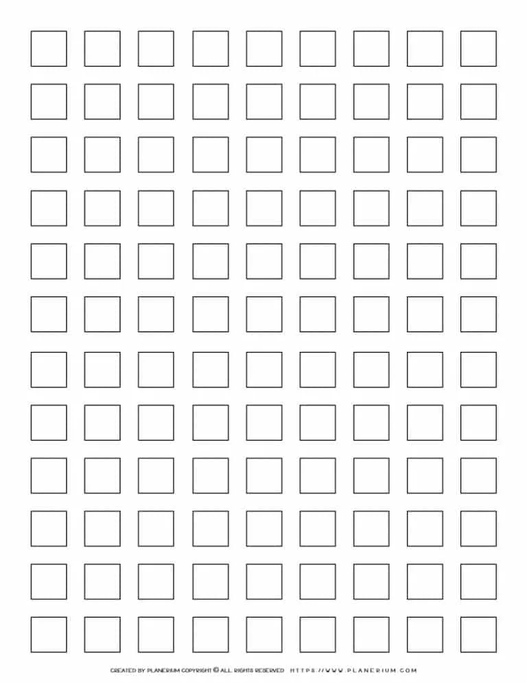 108 Squares Grid