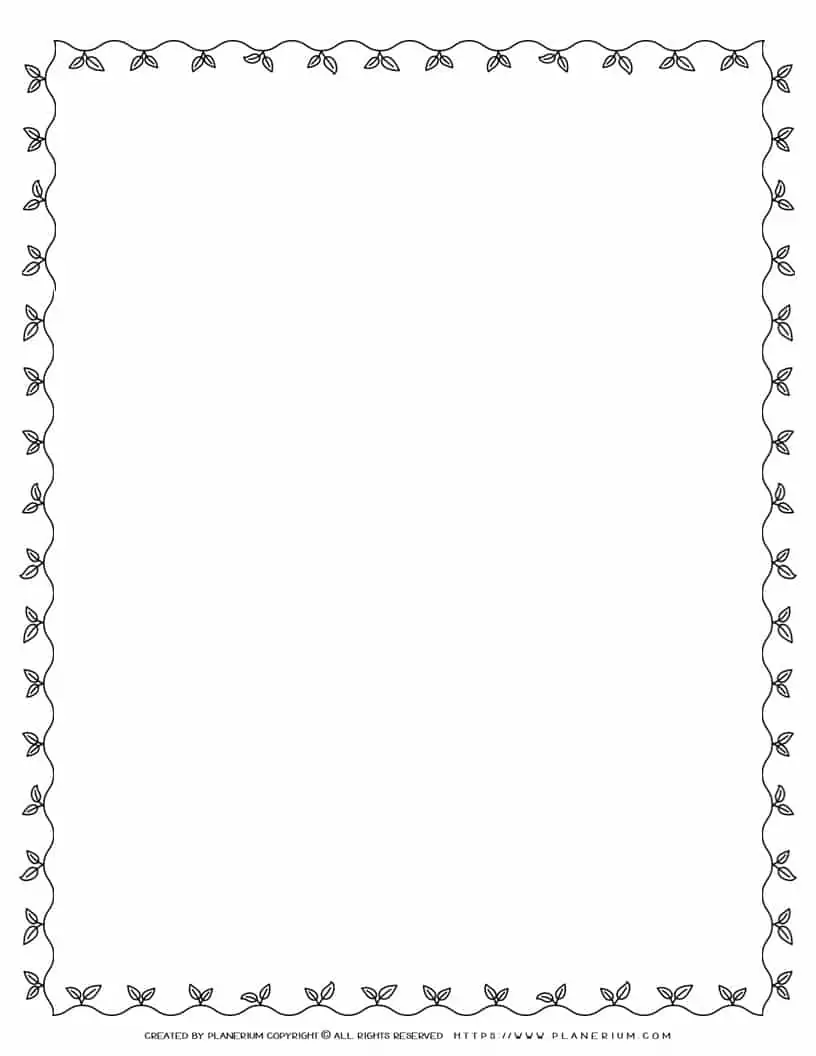 Plants - Page Border | Planerium