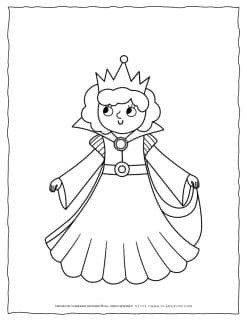 Queen Coloring Page | Planerium