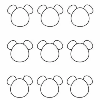 Bear Template - Nine Bear Faces | Planerium