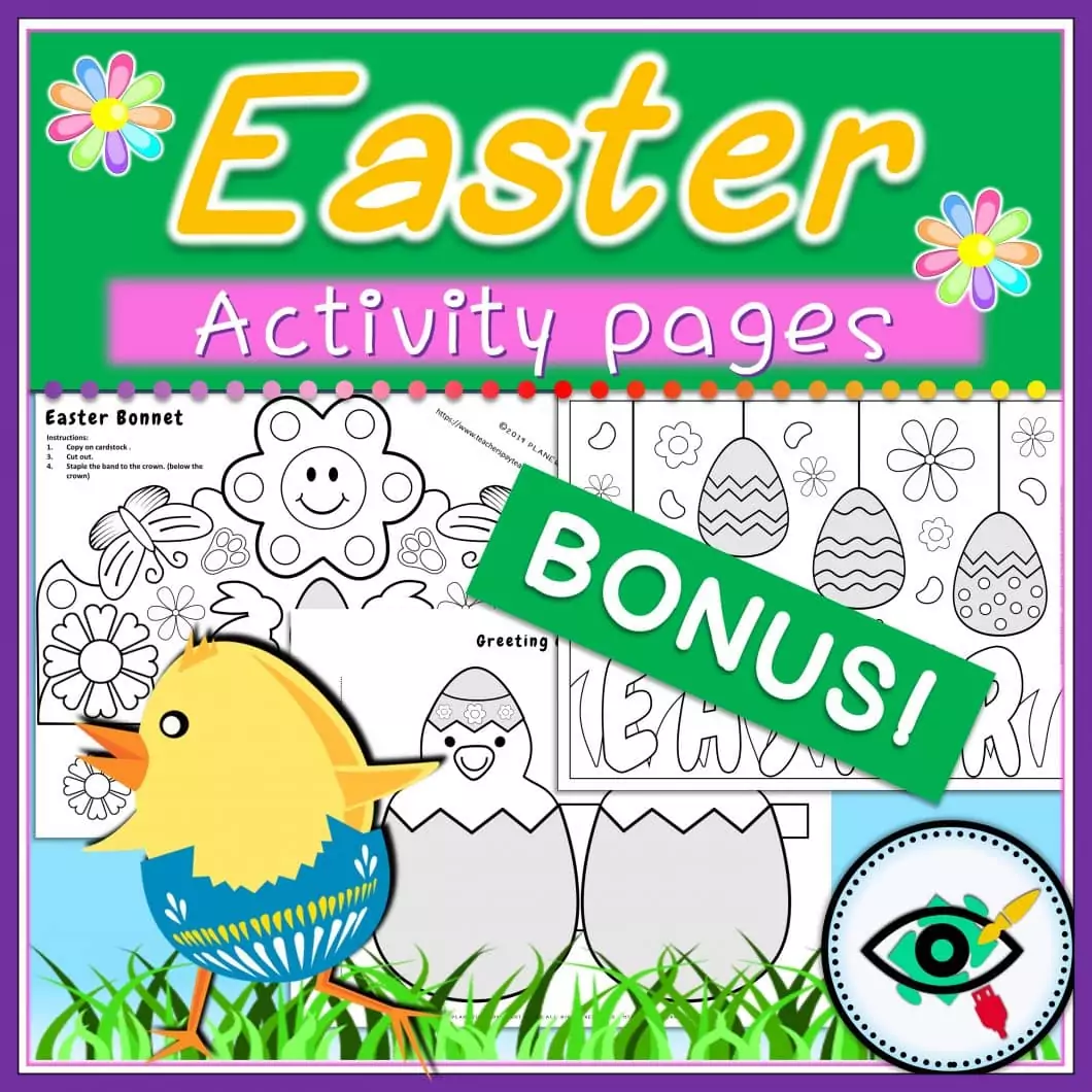 Easter Activity Sheets - Easter Bonnet | Planerium