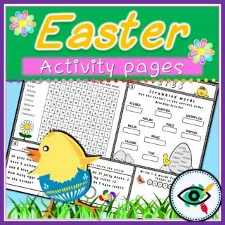 Easter Activity Sheets - Scrambled Words | Planerium