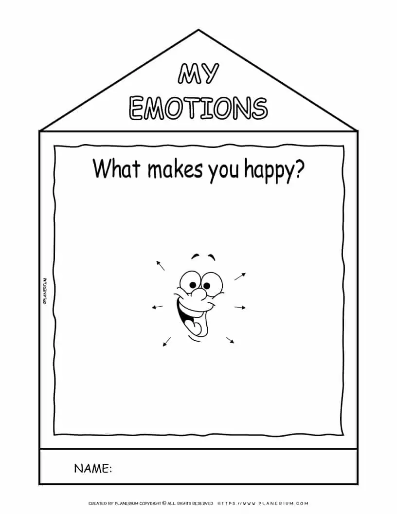 Emotions Worksheets - Happy | Planerium