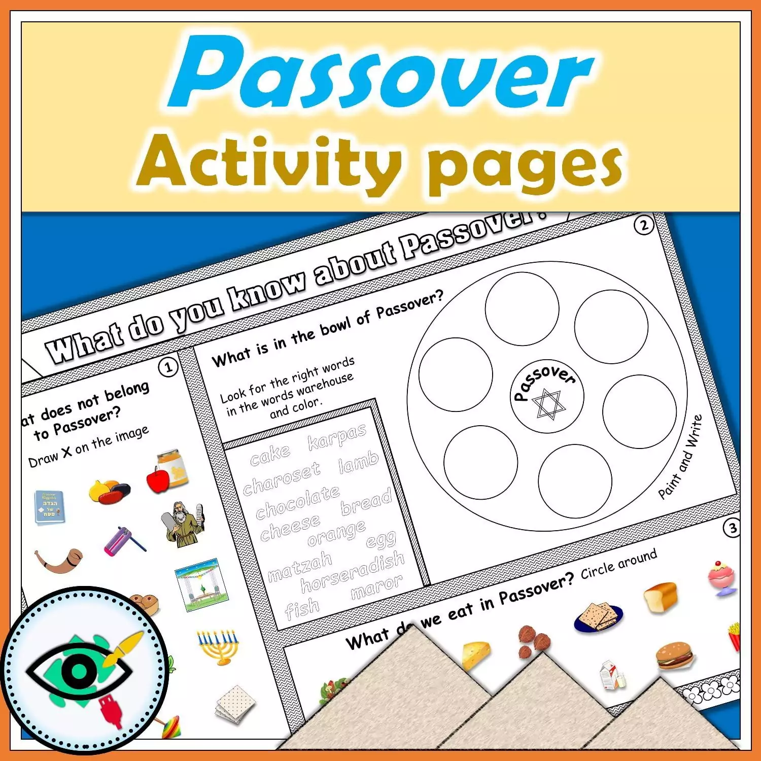 Passover Activity Pages - What Do You Know About Passover | Planerium