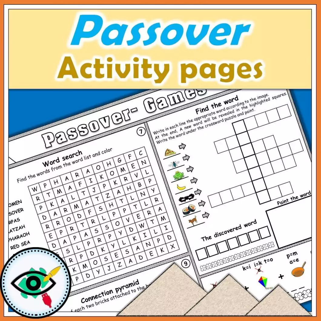 Passover Activity Pages - Word Search Puzzle | Planerium