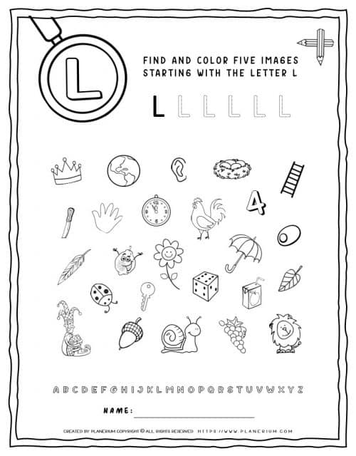 Alphabet Coloring Pages - English Letters - Capital O | Planerium