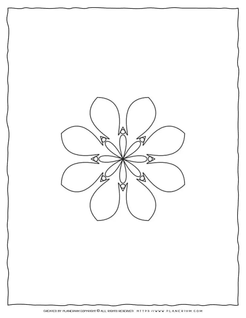Flower Geometric Mandala | Planerium