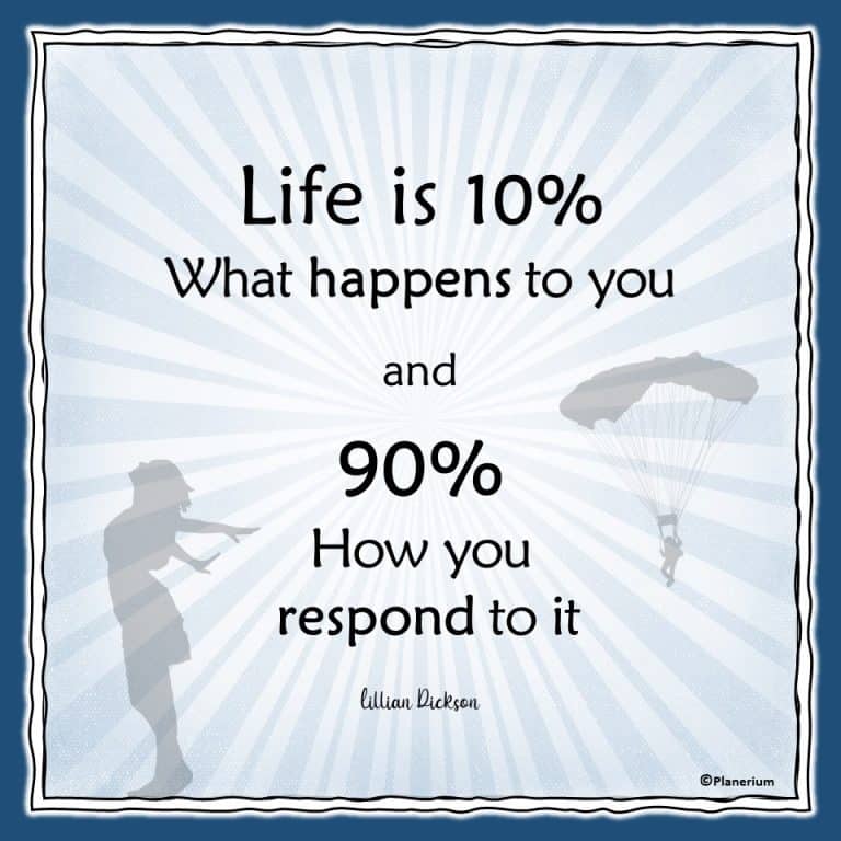 Life Quotes Life Is How You Respond Planerium 768x768 