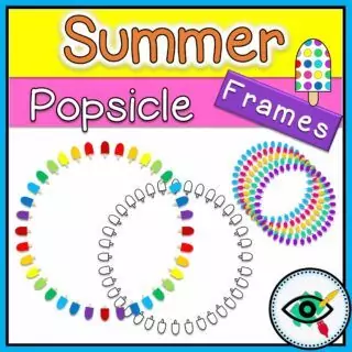 Popsicle Frames and Backgrounds Clipart - Image 3