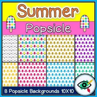 Popsicle Frames and Backgrounds Clipart - Image 4