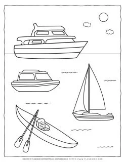 Water Transport Coloring Page | Planerium