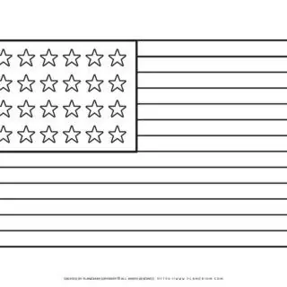 American Flag Coloring Page | Planerium