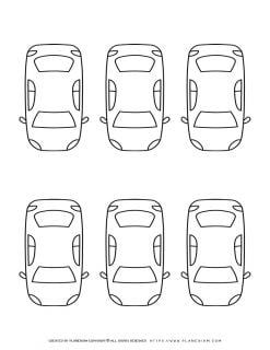 Car Template - Six Cars | Planerium