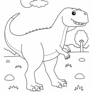 Dinosaur Coloring Page - Ekrixinatosaurus | Planerium