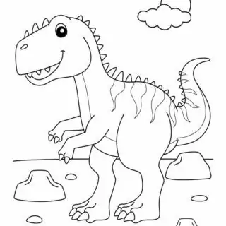 Dinosaur Coloring Page - Giganotosaurus | Planerium