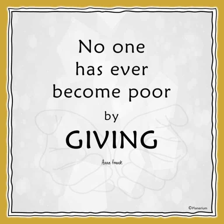 Inspirational Quotes - Giving | Planerium