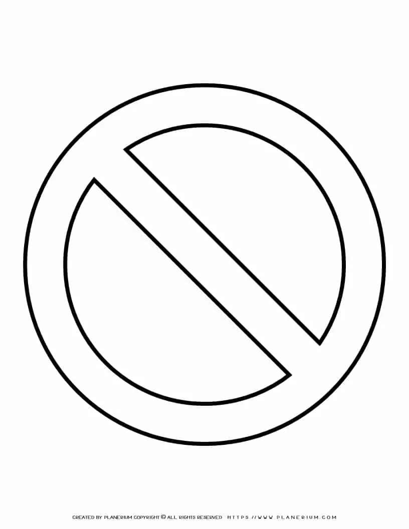 No Sign Template | Planerium