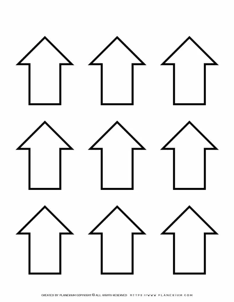 Arrow Template - Nine Arrows | Planerium