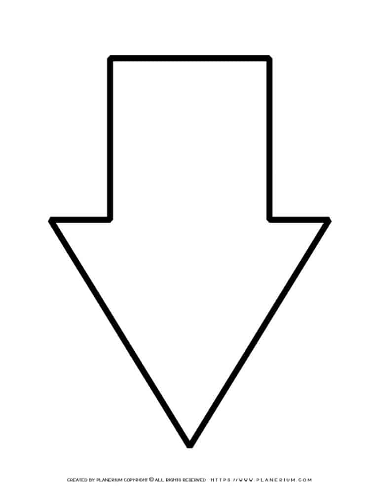 Large Arrow Template | Planerium
