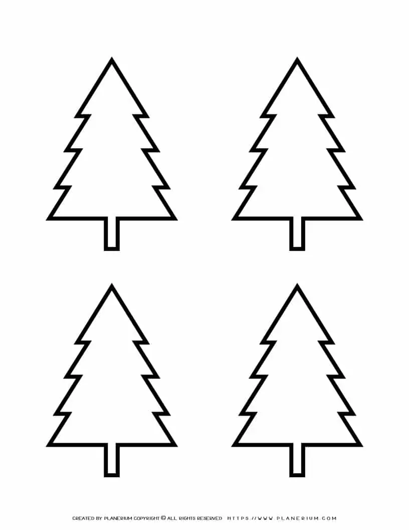 Tree Template - Four Trees | Planerium