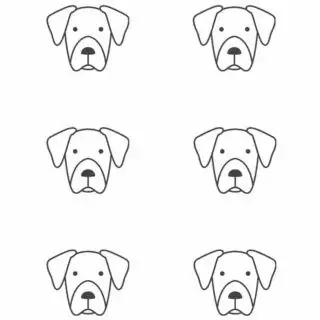 Dog Outline - Six Dog Heads | Planerium