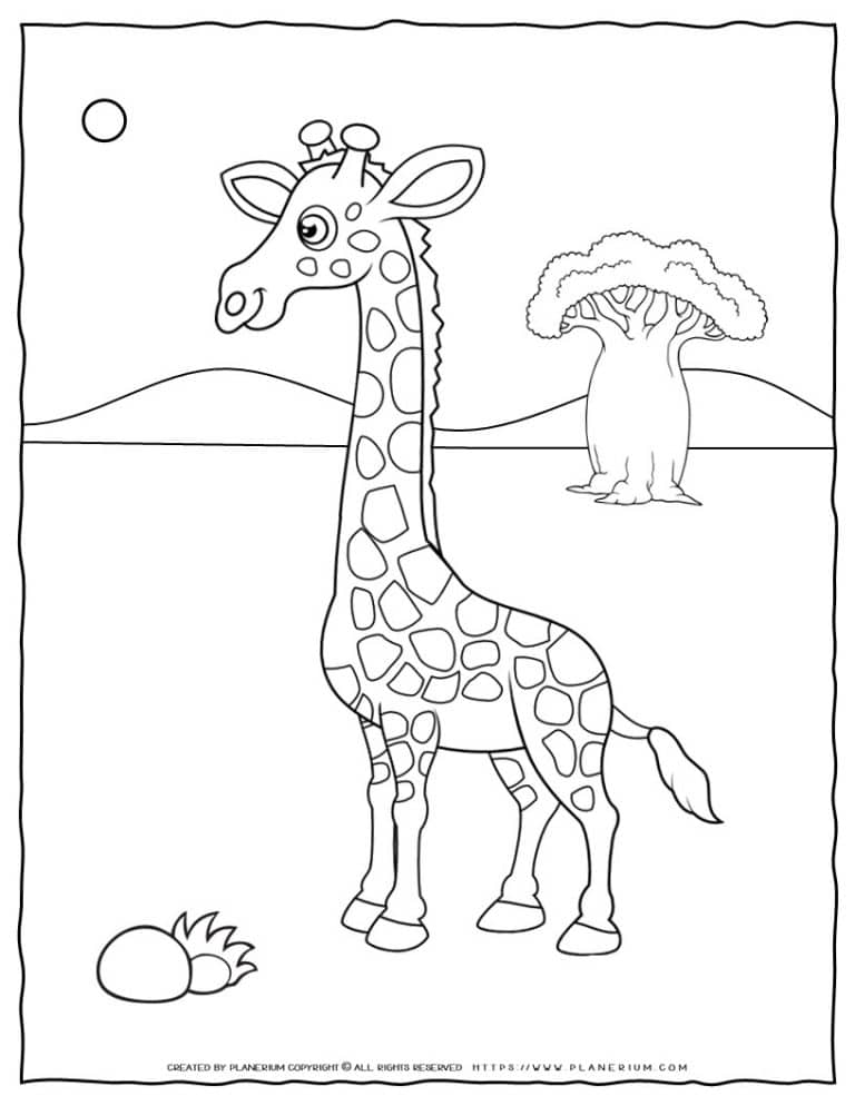 Coloring Pages Giraffe Coloring Pages Printable Clipa - vrogue.co