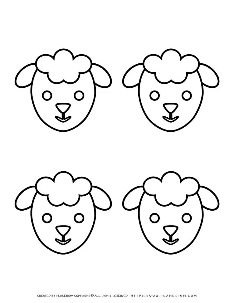 Four Sheep Heads
