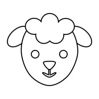 Sheep Head Coloring Page | Planerium
