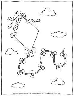 Kite Coloring Page | Planerium