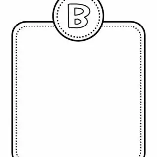 Alphabet Letter Templates - Letter B | Planerium