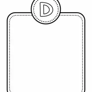 Alphabet Letter Templates - Letter D | Planerium
