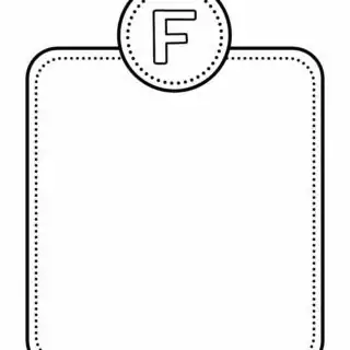 Alphabet Letter Templates - Letter F | Planerium