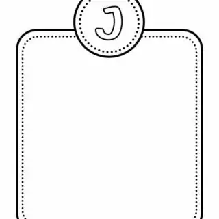 Alphabet Letter Templates - Letter J | Planerium