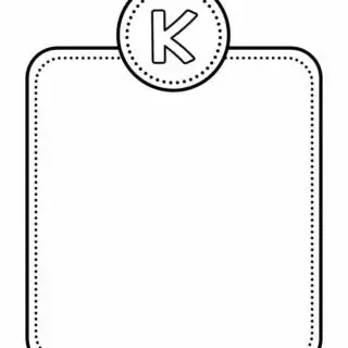 Alphabet Letter Templates - Letter K | Planerium